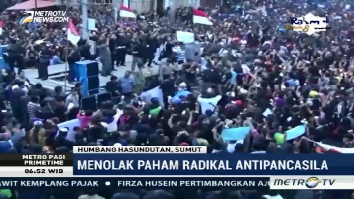 Ribuan Warga Humbang Hasundutan Gelar Aksi  Dukung Ahok