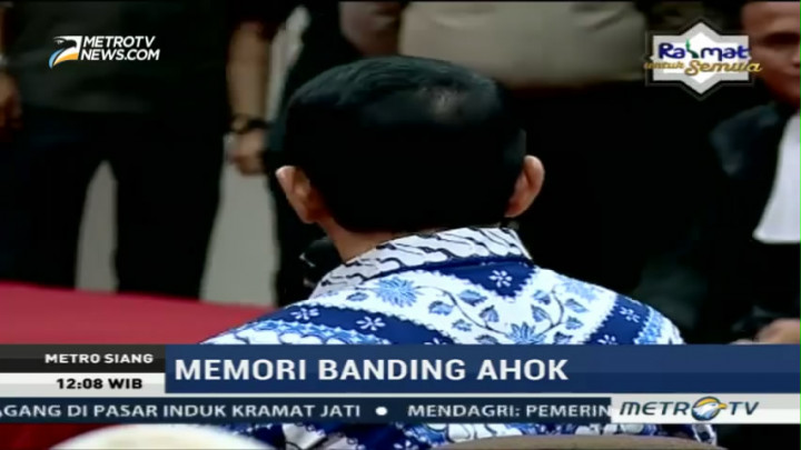 Ahok Masih Pelajari Memori Banding