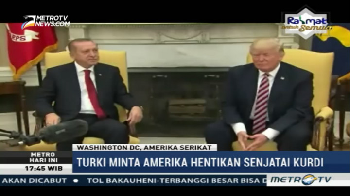 Bertemu Trump, Erdogan Minta Amerika Berhenti Mempersenjatai Kurdi