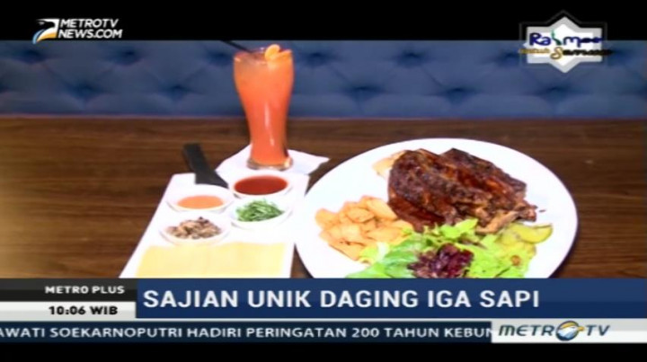 Sajian Unik Daging Iga Sapi