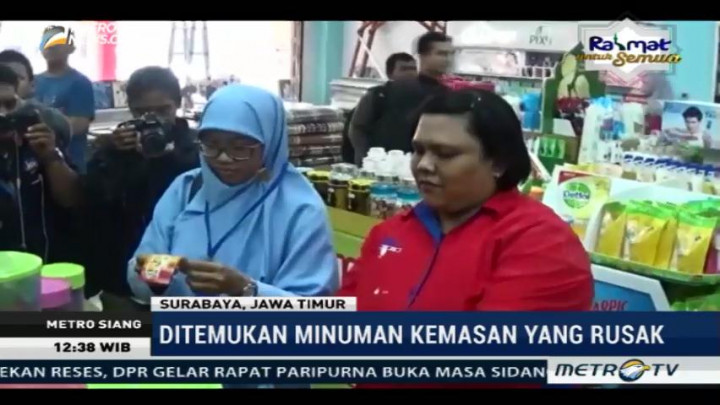 Razia Swalayan di Surabaya, Petugas Temukan Minuman Tak Layak Edar