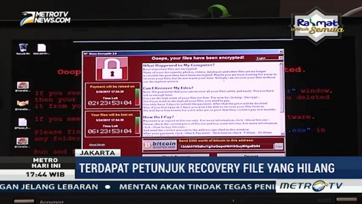 Peneliti Indonesia Merekonstruksi Serangan Virus WannaCry