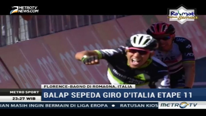 Omar Fraile Menangi Etape 11 Giro d'Italia 2017