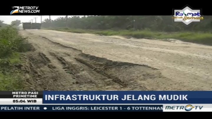 Jelang Mudik Lebaran, Jalan Lintas Sumatera Rusak Parah