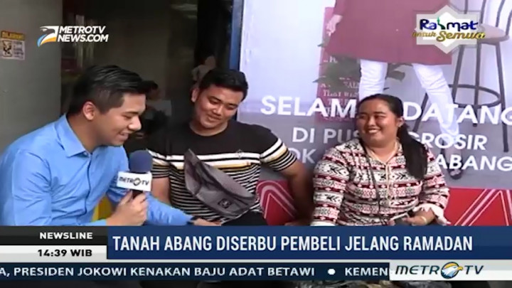 Pengunjung Pasar Tanah Abang Meningkat