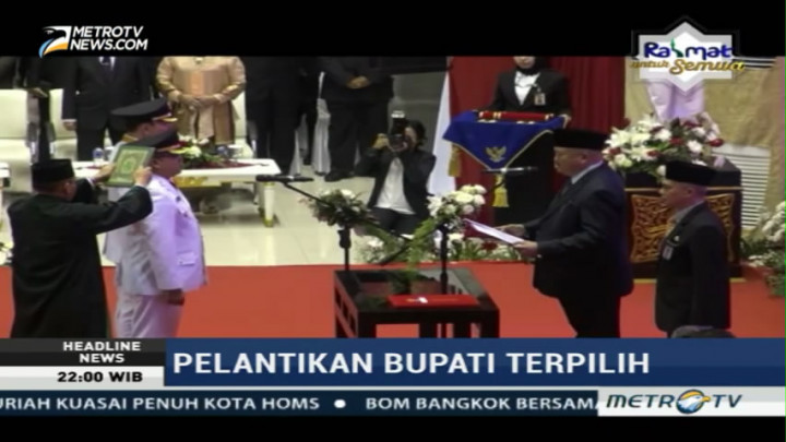 Alex Noerdin Lantik Anaknya Jadi Bupati Musi Banyuasin