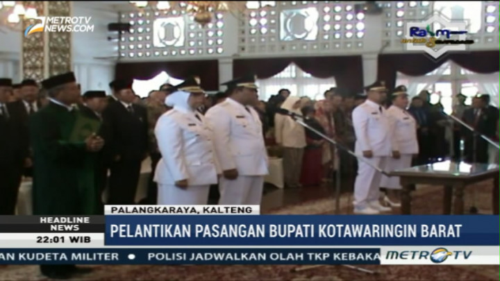 Gubernur Kalteng Lantik Dua Bupati