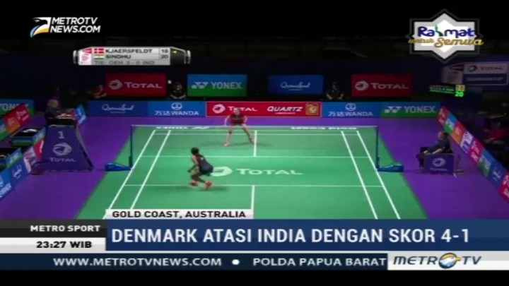 Denmark Menang Telak atas India di Piala Sudirman