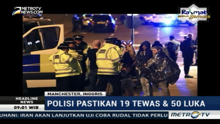 Kepolisian Manchester Jaga Ketat Lokasi Ledakan Konser Ariana Grande