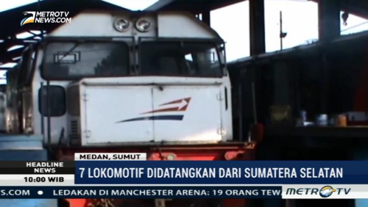 PT KAI Sumut Datangkan Tujuh Lokomotif Baru dari Sumsel