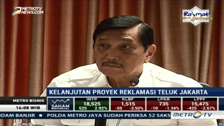 Menko Luhut Ajak Para Penolak Reklamasi Bertemu