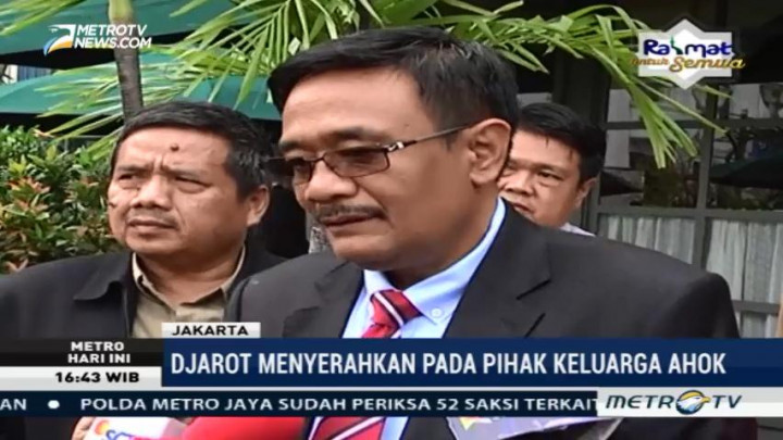 Djarot Hormati Keputusan Ahok Cabut Banding