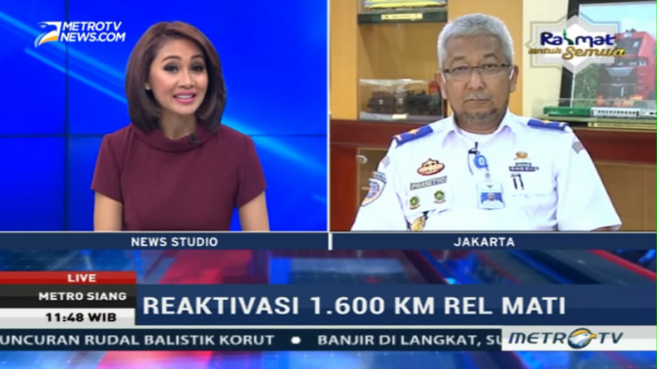 Reaktivasi 1.600 Km Rel KA Dorong Pertumbuhan Ekonomi