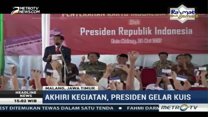 Jokowi Bagikan 1.000 KIP di Malang