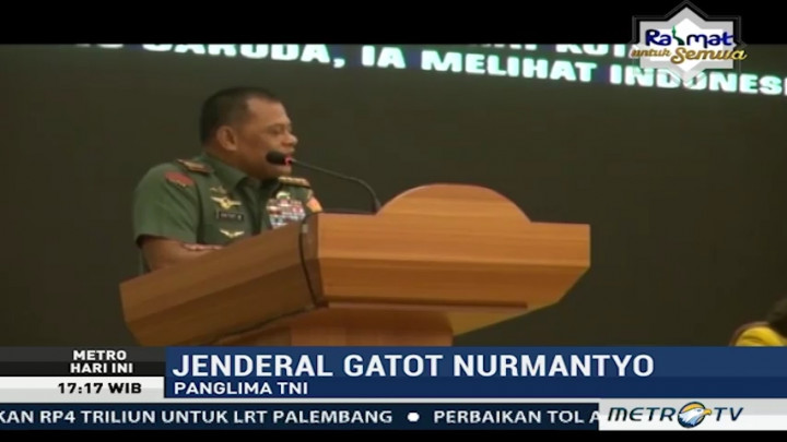 Panglima TNI Bacakan Puisi Denny JA di Rapimnas Golkar