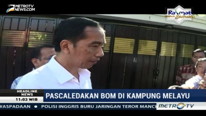 Presiden Sampaikan Belasungkawa untuk Korban Ledakan Bom di Kampung Melayu