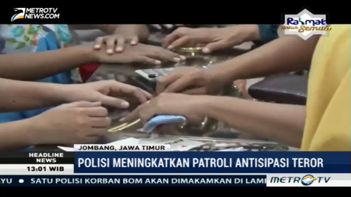 Kepolisian Resor Jombang Tingkatkan Patroli Antisipasi Teror