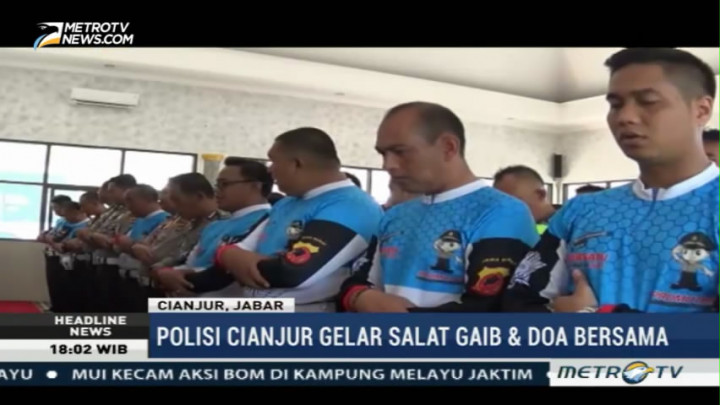 Pascaledakan di Kampung Melayu, Polres Cianjur Gelar Salat Gaib