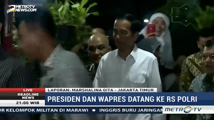 Jokowi-JK Jenguk Korban Luka Bom Kampung Melayu di RS Polri
