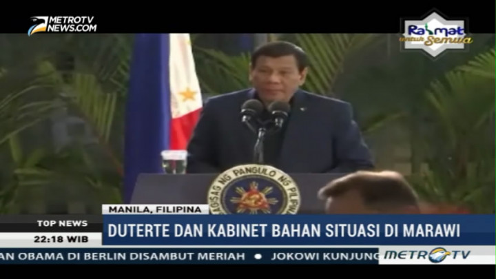 Duterte Pastikan Berantas Terorisme Sampai Habis