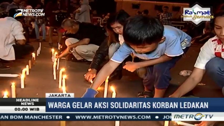 Warga Gelar Aksi Solidaritas untuk Korban Bom Kampung Melayu