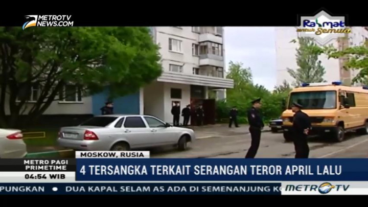 Empat Orang Terduga Anggota ISIS Ditangkap di Moskow