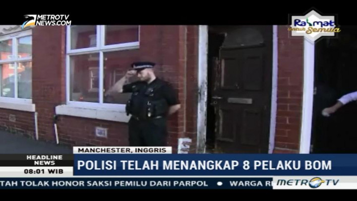 Polisi Cari Kaki Tangan Pelaku Teror Manchester