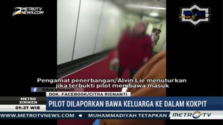 Pengamat: Pilot yang Bawa Keluarga ke Kokpit Harus Disanksi
