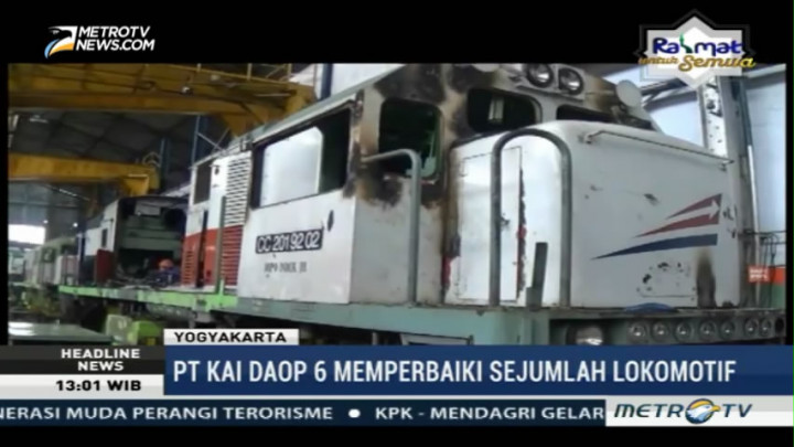 PT KAI Daop 6 Yogyakarta Perbaiki Sejumlah Lokomotif