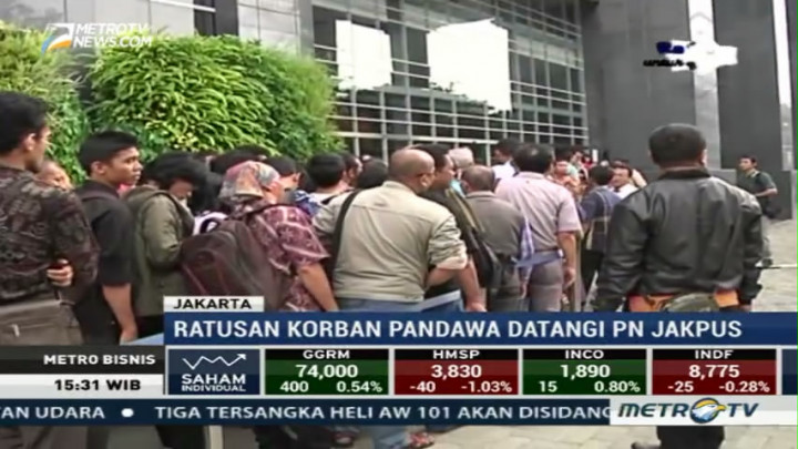 Ratusan Nasabah Pandawa Group Datangi PN Jakpus