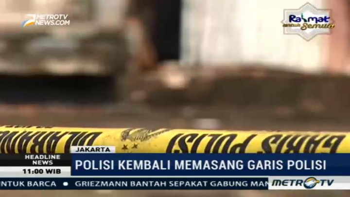 Garis Polisi Kembali Dipasang di Lokasi Ledakan Kampung Melayu