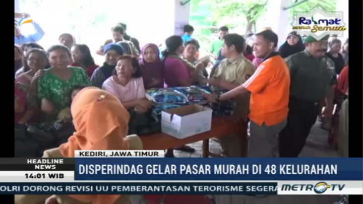 Disperindag Kediri Gelar Pasar Murah di 48 Kelurahan