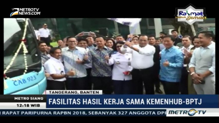 Menhub Resmikan Bus Terintegrasi Bandara Soeta