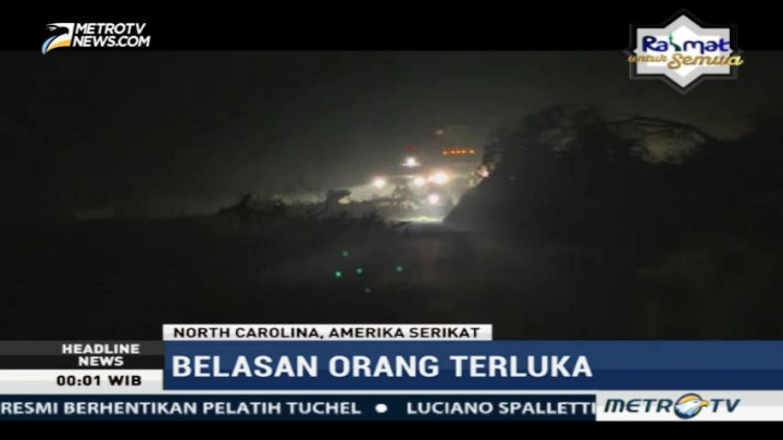 Badai Terjang North Carolina AS, Belasan Terluka