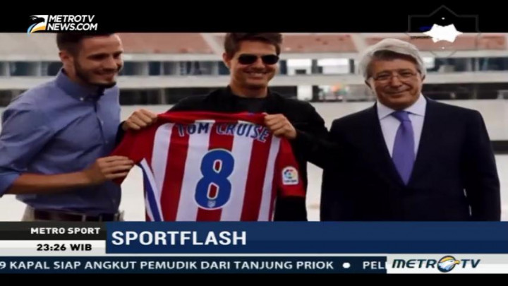 Tom Cruise Sambangi Markas Baru Atletico Madrid
