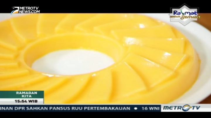 Sajian Ramadan: Pudding Mangga dan Bubur Ayam