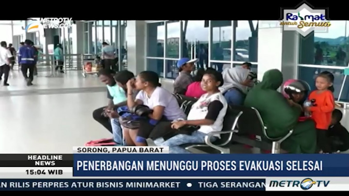 Sriwijaya Air Tergelincir, Penerbangan ke Manokwari Dibatalkan