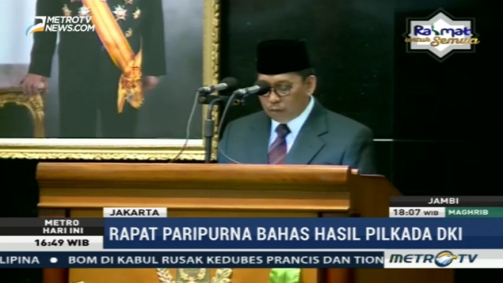 DPRD DKI Jakarta Umumkan Pengunduran Diri Ahok