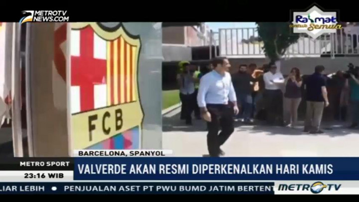 Ernesto Valverde Tiba di Camp Nou
