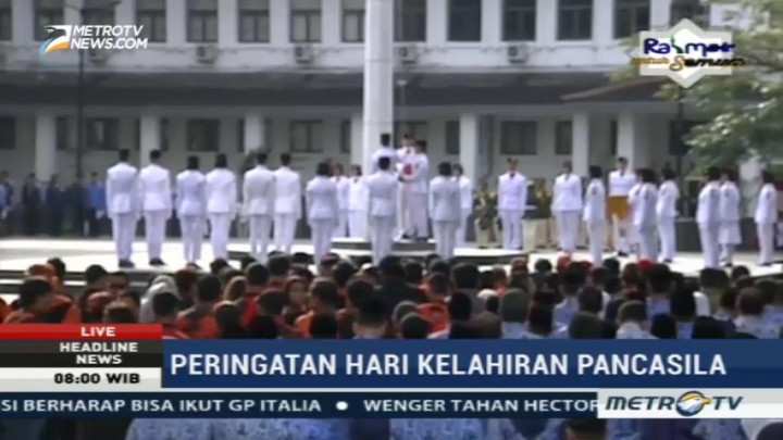 Upacara Peringatan Hari Lahir Pancasila Digelar di Balai Kota Bandung