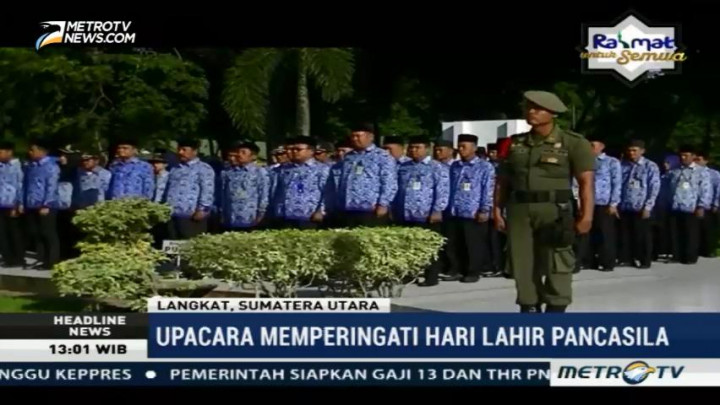 PNS Kota Bandung dan Kabupaten Langkat Hadiri Upacara Peringatan Hari Pancasila