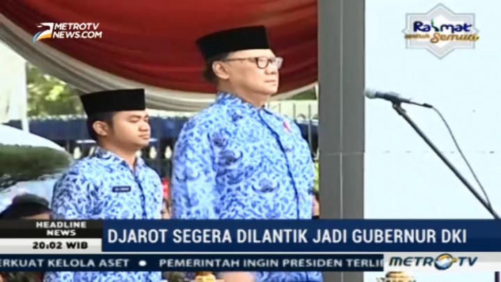Djarot Segera Dilantik Jadi Gubernur DKI