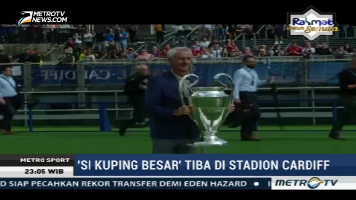 Trofi Liga Champions Eropa Telah Tiba di Stadion Cardiff