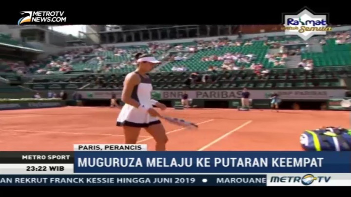 Gabrine Muguruza Melaju ke Babak Empat Prancis Terbuka