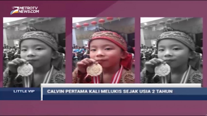 Mengenal Calvin Clain Si Pelukis Cilik