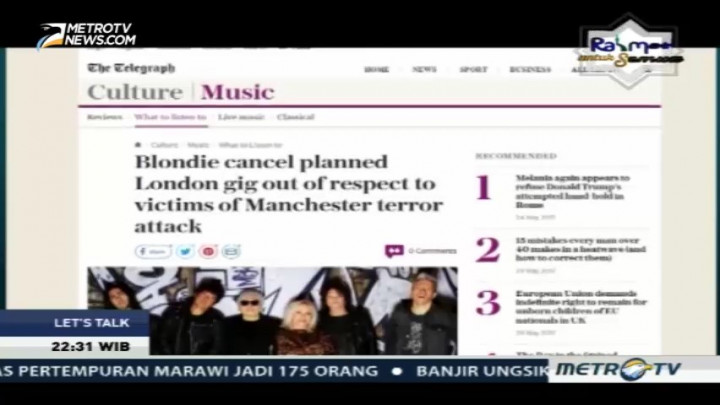 Teror Bom di Konser Ariana Grande Pengaruhi Dunia Musik Internasional