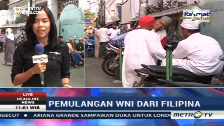 16 WNI dari Marawi Beristirahat di Masjid Jami Kebon Jeruk