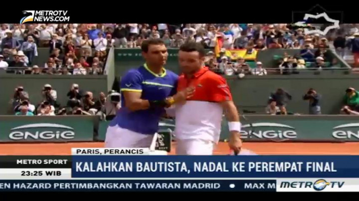 Rafael Nadal Melaju ke Perempat Final Prancis Terbuka 2017