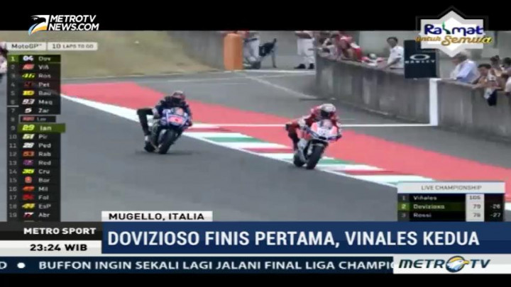 Andrea Dovizioso Juarai MotoGP Italia