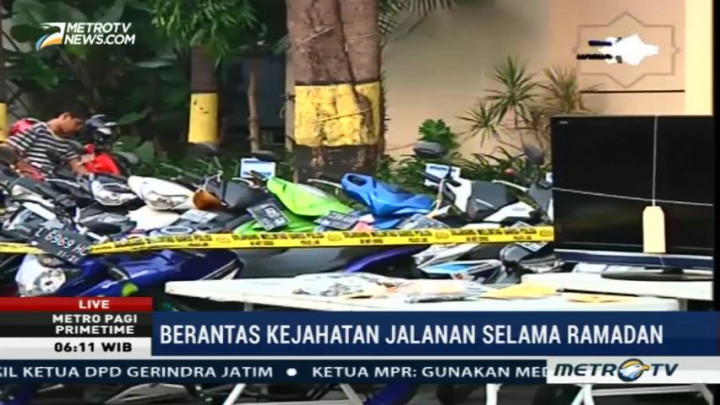Polrestabes Surabaya Amankan 156 Pelaku Kejahatan Jalanan